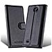 Custodia Compatibile Con Htc Desire 300 In Nero Carbone - Coperchio Protettiva Con Chiusura Magnetica, Funzione Stand E Tasca Per Le Carte - Foto miniatura 13