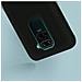 Cover Silicone Xiaomi Redmi Note 9 Semi-rigida Opaca Soft Touch Nero - Foto miniatura 2