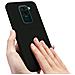 Cover Silicone Xiaomi Redmi Note 9 Semi-rigida Opaca Soft Touch Nero - Foto miniatura 4