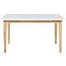 Tavolo Da Pranzo Allungabile Bianco E Colore Legno Chiaro 140/180 X 90 Cm Sola - Foto miniatura 4