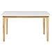 Tavolo Da Pranzo Allungabile Bianco E Colore Legno Chiaro 140/180 X 90 Cm Sola - Foto miniatura 6
