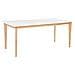 Tavolo Da Pranzo Allungabile Bianco E Colore Legno Chiaro 140/180 X 90 Cm Sola - Foto miniatura 12