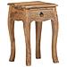 Comodino 28x28x46 Cm In Legno Massello Di Mango - Foto miniatura 1