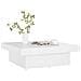 Tavolino da Salotto Bianco Lucido 90x90x28 cm Legno Multistrato - Foto miniatura 3