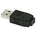 USB 2.0 AM / mini-5pF USB 2.0-A M mini-5p USB 2.0 F Nero cavo di interfaccia e adattatore - Foto miniatura 1