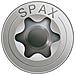 , Viti a testa svasata universali T-Star plus, 4Tagliare, filettatura Parziale, 100 pz in acciaio Inox, A2, 1,4567-0197000501003, Argento (A2 acciaio inox), 5,0 x 100 mm - Foto miniatura 2