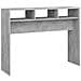 Tavolino Consolle Grigio Cemento 105x30x80cm Legno Multistrato - Foto miniatura 2