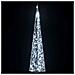 Cono Di Luce Led Acrilico Decorativo Bianco Freddo 90 Cm - Foto miniatura 3
