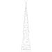 Cono Di Luce Led Acrilico Decorativo Bianco Freddo 90 Cm - Foto miniatura 4