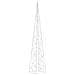 Cono Di Luce Led Acrilico Decorativo Bianco Freddo 90 Cm - Foto miniatura 5