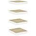 Mensole A Muro 4 Pz Rovere E Bianco 23x23,5x3,8 Cm In Mdf - Foto miniatura 2