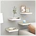 Mensole A Muro 4 Pz Rovere E Bianco 23x23,5x3,8 Cm In Mdf - Foto miniatura 1