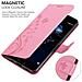 Cadorabo Custodia Compatibile Con Huawei P10 Plus In Rosa Fiore - Coperchio Protettivo In Design Floreale Con Chiusura Magnetica, Funzione Stand E Slot Per Carte - Foto miniatura 5