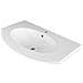 Lavabo Ad Incasso In Mineral Marmo 91x46 Cm Curvo Mobile Composizione Bagno - Foto miniatura 3