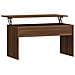 Tavolino Rovere Marrone 102x50,5x52,5 Cm In Legno Multistrato - Foto miniatura 2