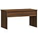 Tavolino Rovere Marrone 102x50,5x52,5 Cm In Legno Multistrato - Foto miniatura 3