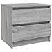 Comodino Grigio Sonoma 50x39x43,5 Cm In Legno Multistrato - Foto miniatura 1