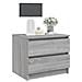 Comodino Grigio Sonoma 50x39x43,5 Cm In Legno Multistrato - Foto miniatura 4
