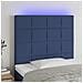 Testiera A Led Blu 80x5x118/128 Cm In Tessuto - Foto miniatura 1