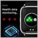 Smartwatch Con Frequenza Cardiaca, Pressione Sanguigna, Ossigeno Nel Sangue, Sonno, 24 Modalità Sport, Ip67, Touch Screen Da 1,69"" Gold - Foto miniatura 6
