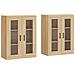 Armadietti A Parete 2 Pz Rovere Sonoma In Legno Multistrato - Foto miniatura 1