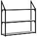Scaffale Parete 3ripiani Grigio Sonoma 80x21x78,5cm Multistrato - Foto miniatura 2