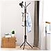 Attaccapanni Da Terra Salvaspazio 12 Ganci Stand Appendiabiti A Piantana Nero - Foto miniatura 1