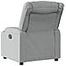 Poltrona Reclinabile In Tessuto Grigio Chiaro - Foto miniatura 3