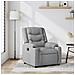 Poltrona Reclinabile In Tessuto Grigio Chiaro - Foto miniatura 1