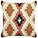 Cuscino Decorativo Serampore Bouclé 50 X 50 Cm Geometrico Ricamato Multicolore - Foto miniatura 5