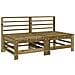 Set Salotto Da Giardino 7 Pz In Legno Impregnato Di Pino - Foto miniatura 2