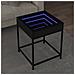Tavolino Da Salotto Con Led Infinity Nero 40x40x51 Cm - Foto miniatura 1