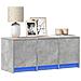 Mobile Porta Tv Con Led Grigio Cemento 97x34x40 Cm Truciolato - Foto miniatura 1
