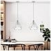 Lampadario A Sospensione Portalampada E27 Stile Moderno Bianco E20-b - Foto miniatura 1