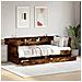 Divano Letto Con Cassetti Senza Materasso Rovere Fumo 90x190 Cm - Foto miniatura 1