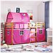 Letto a Castello senza Materasso Rosa 80x200 cm Legno di Pino - Foto miniatura 8
