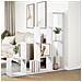 Libreria Divisorio 4 Ripiani Bianca 143,5x29x143,5cm Truciolato - Foto miniatura 4