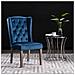 Sedie Da Pranzo 2 Pz Blu In Velluto - Foto miniatura 1