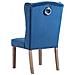 Sedie Da Pranzo 2 Pz Blu In Velluto - Foto miniatura 6