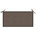 Panca Da Giardino E Cuscino Grigio Talpa 112 Cm Massello Teak - Foto miniatura 6