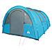 Tenda da Campeggio a Tunnel per 4 Persone Blu Impermeabile - Foto miniatura 3