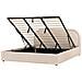 Letto Contenitore Bouclé Quillien 180 X 200 Cm Beige - Foto miniatura 3