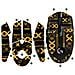Presa Migliorata: Adesivi Antiscivolo Per Mouse Logitech G304 Black&gold - Foto miniatura 2