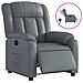 Poltrona Reclinabile Elettrica Grigia in Similpelle - Foto miniatura 1