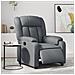 Poltrona Reclinabile Elettrica Grigia in Similpelle - Foto miniatura 2