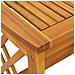 Tavolo laterale da giardino  Marrone 45x45x50 cm in legno massello di acacia - Foto miniatura 9