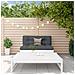 Set Salotto da Giardino 2 pz Bianco in Legno Massello di Pino - Foto miniatura 2