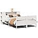 Letto Libreria senza Materasso Bianco 120x200 cm Legno di Pino - Foto miniatura 1