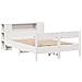 Letto Libreria senza Materasso Bianco 120x200 cm Legno di Pino - Foto miniatura 3