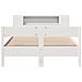 Letto Libreria senza Materasso Bianco 120x200 cm Legno di Pino - Foto miniatura 4